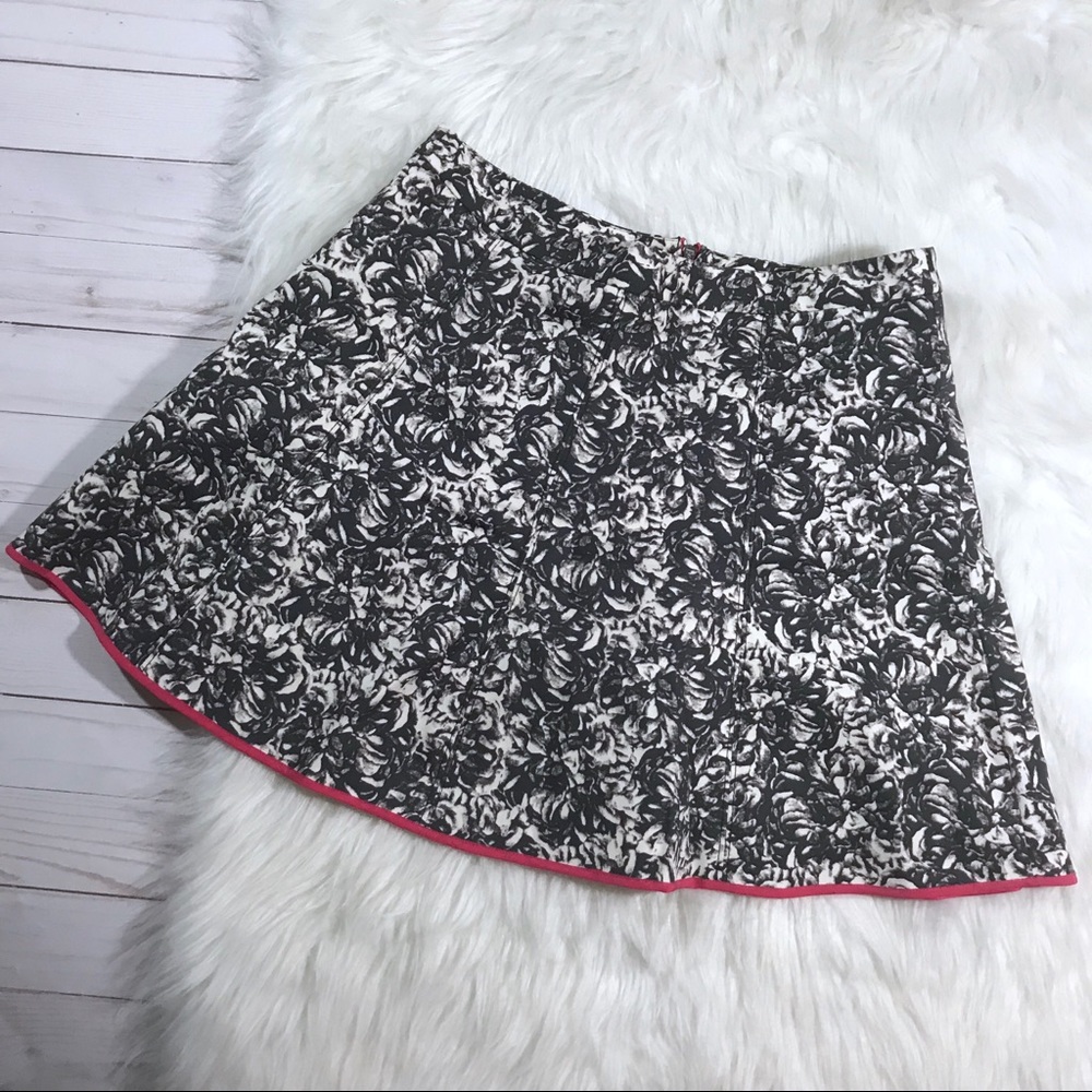 Club Monaco Tavie Gray floral cotton mini skirt